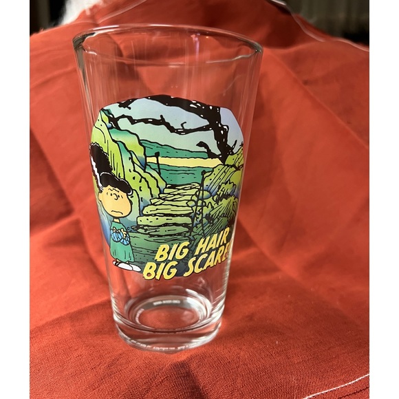 ICUP Dining Peanuts Halloween Glass Lucy Big Hair Big Scare Poshmark